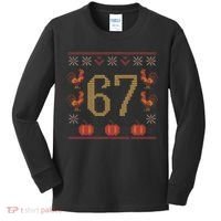 Thanksgiving Ugly Sweater 67 Meme Funny 6-7 Kids Long Sleeve Shirt thumb 0