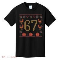 Thanksgiving Ugly Sweater 67 Meme Funny 6-7 Kids T-Shirt thumb 0