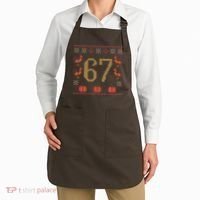 Thanksgiving Ugly Sweater 67 Meme Funny 6-7 Apron thumb 2