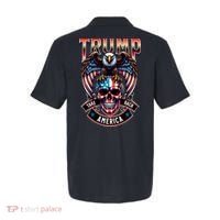 Trump Usa Skull Eagle Front And Back Logo Polo thumb 1
