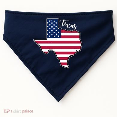 Texas United States Map USA-Made Doggie Bandana