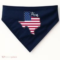 Texas United States Map USA-Made Doggie Bandana thumb 0