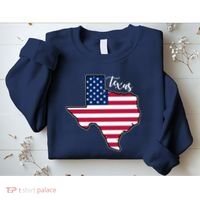 Texas United States Map Sweatshirt thumb 2