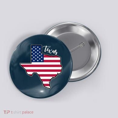 Texas United States Map Button