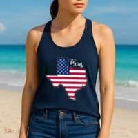 Texas United States Map Women's Tank Top thumb 2
