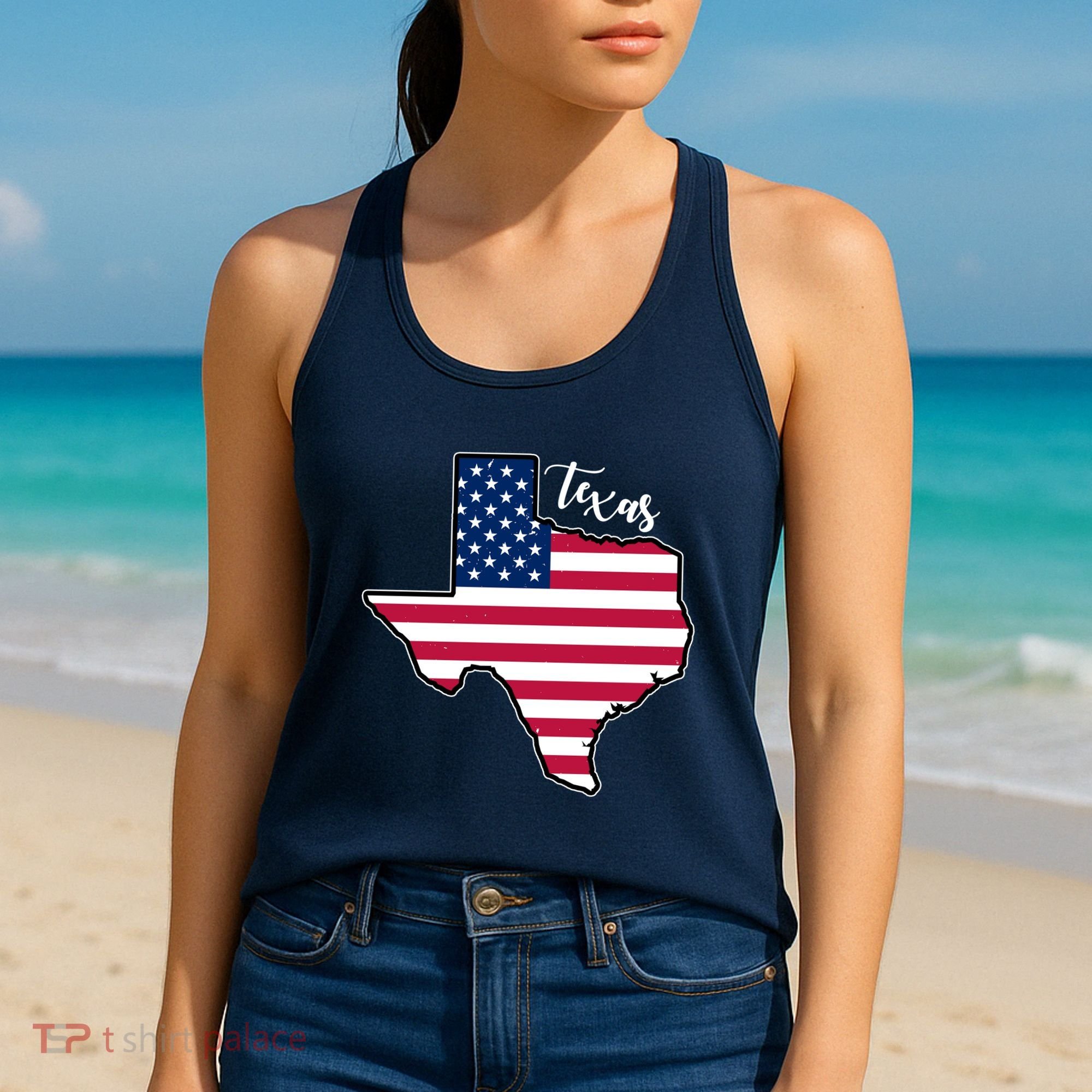 Texas United States Map Women's Tank Top