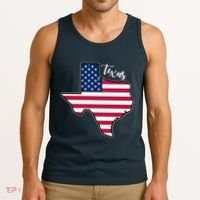 Texas United States Map Tank Top thumb 3