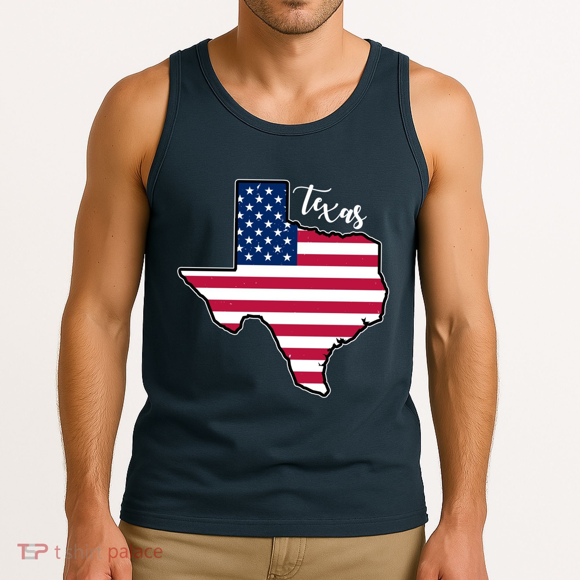 Texas United States Map Tank Top