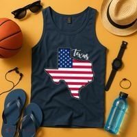 Texas United States Map Tank Top thumb 4