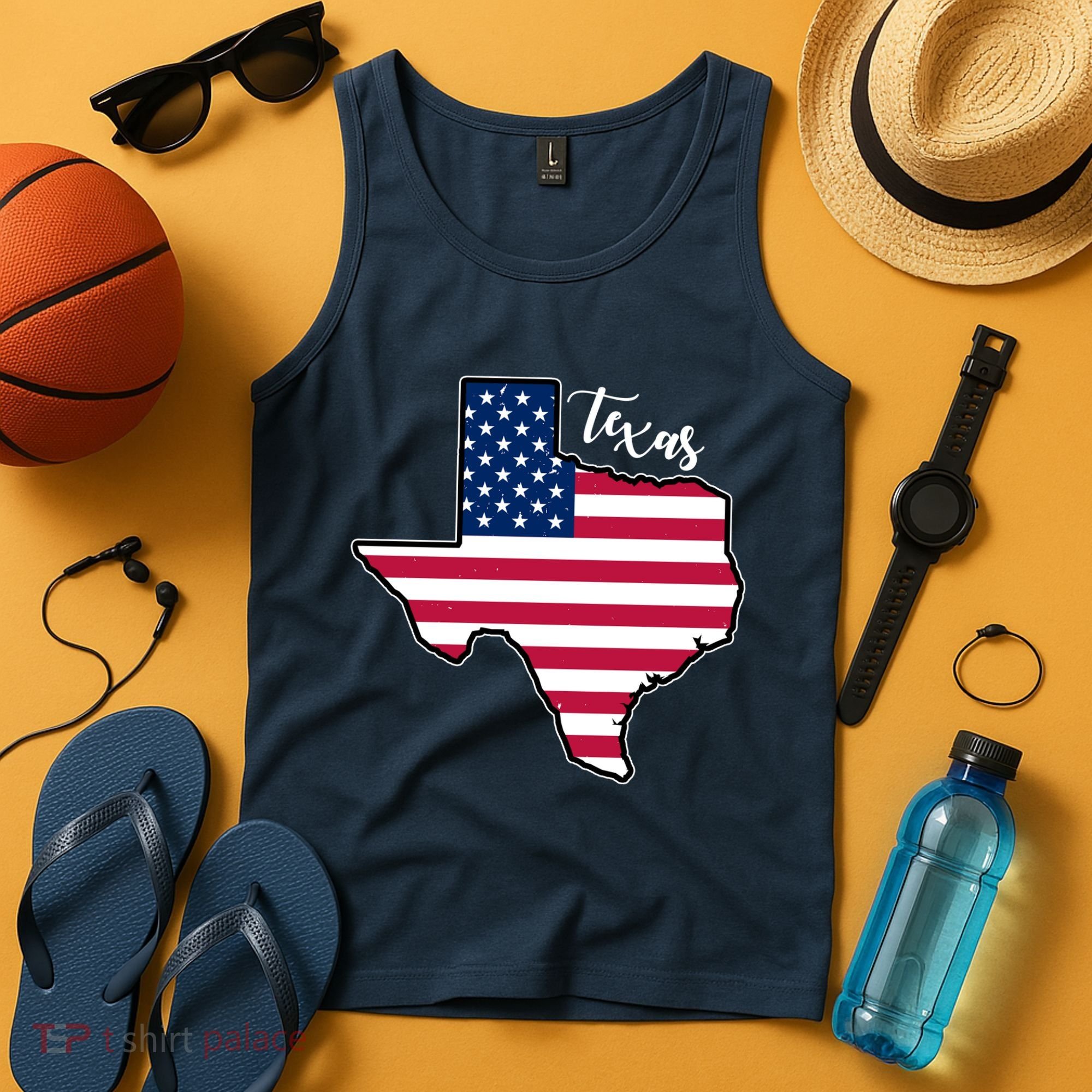 Texas United States Map Tank Top
