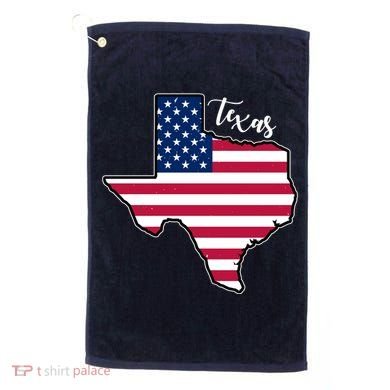 Texas United States Map Golf Towel