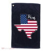 Texas United States Map Golf Towel thumb 0