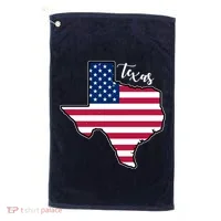 Texas United States Map Golf Towel thumb 0