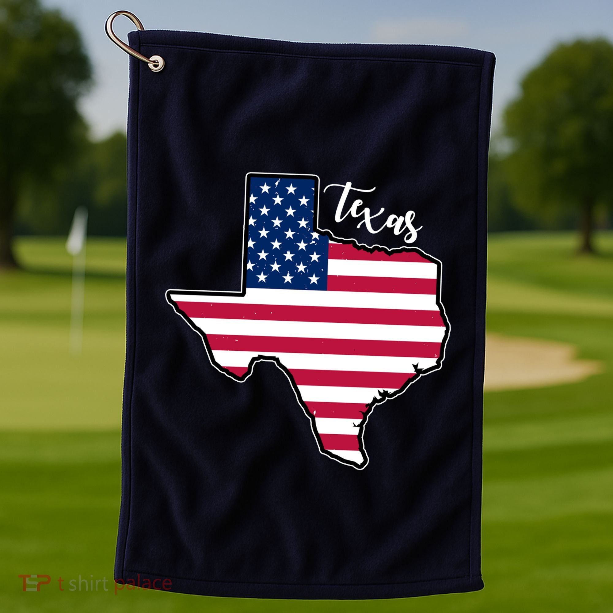 Texas United States Map Golf Towel