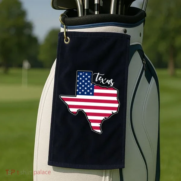Texas United States Map Golf Towel