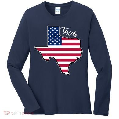 Texas United States Map Women's Long Sleeve Shirt