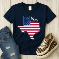 Texas United States Map Women's T-Shirt thumb 3