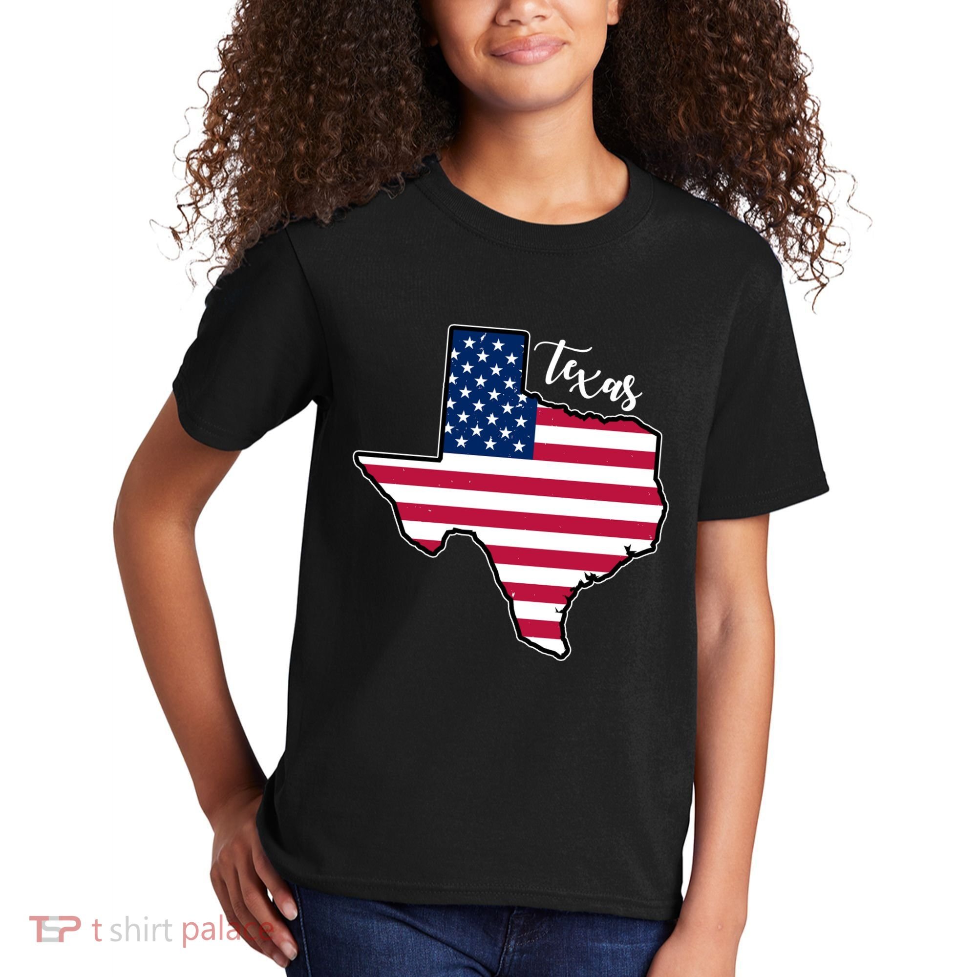 Texas United States Map Kids T-Shirt