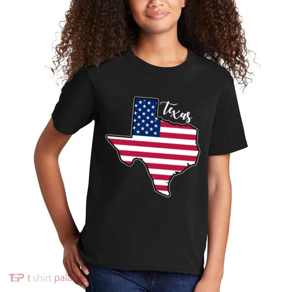 Texas United States Map Kids T-Shirt