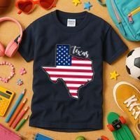 Texas United States Map Kids T-Shirt thumb 3