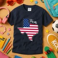 Texas United States Map Kids T-Shirt thumb 3