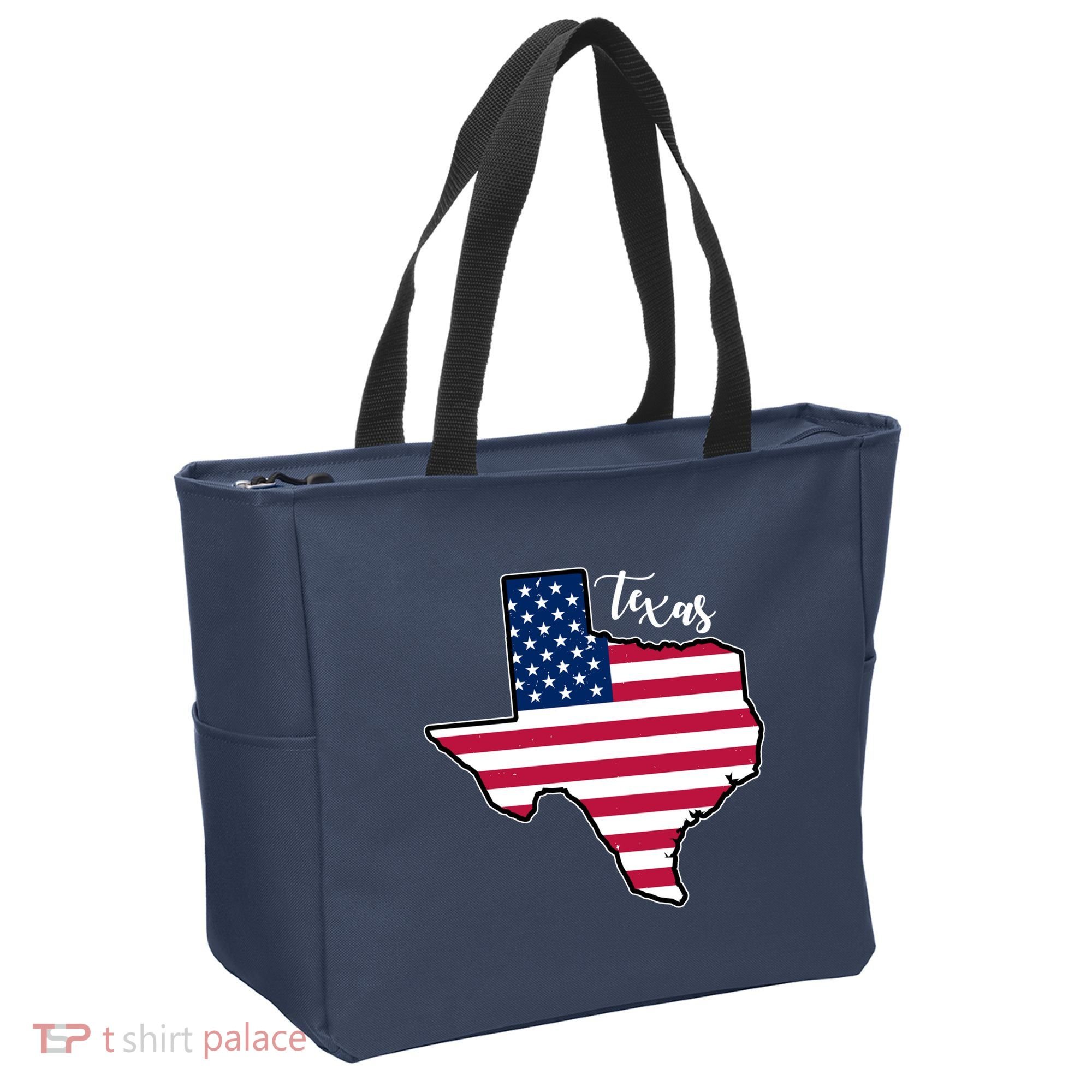 Texas United States Map Tote Bag