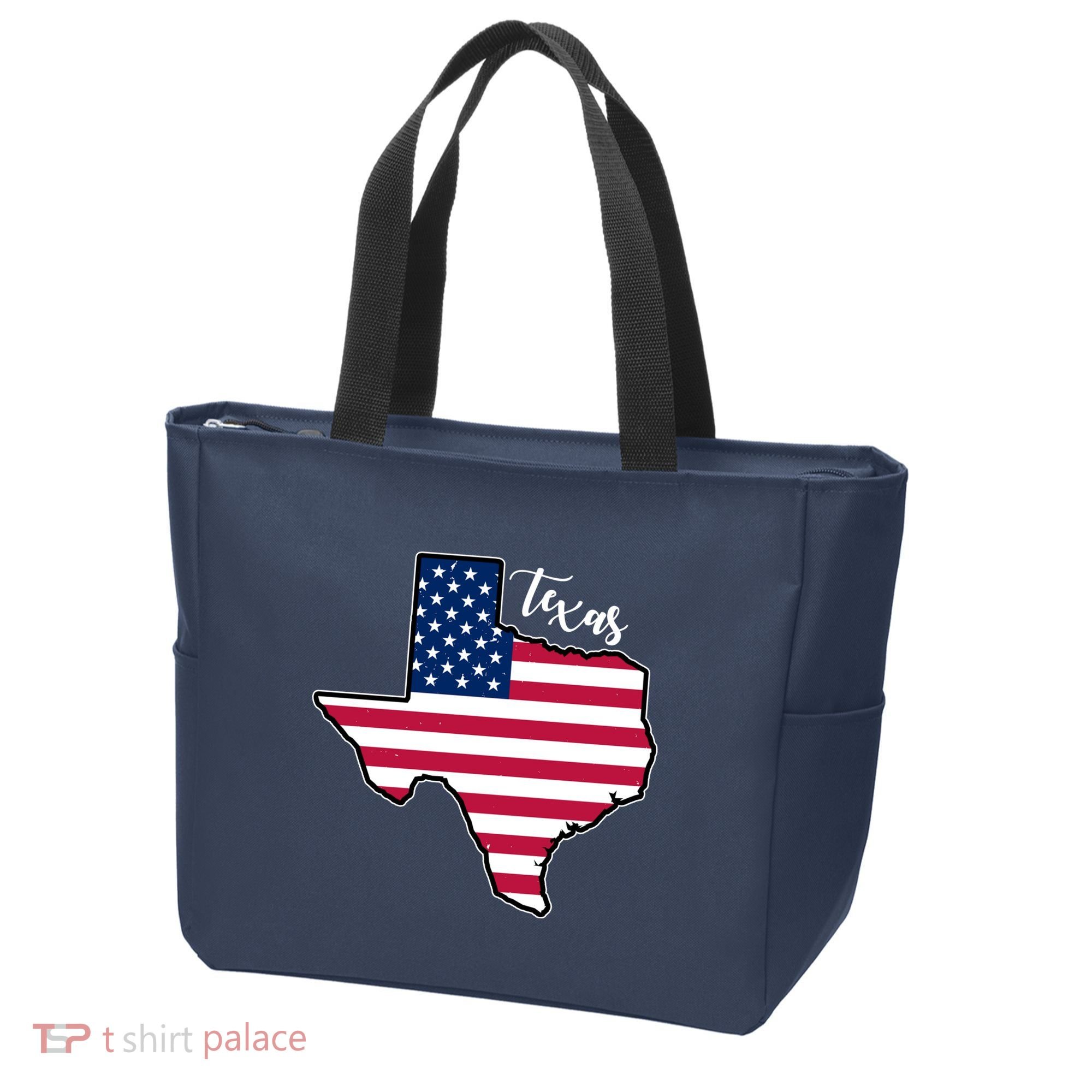 Texas United States Map Tote Bag
