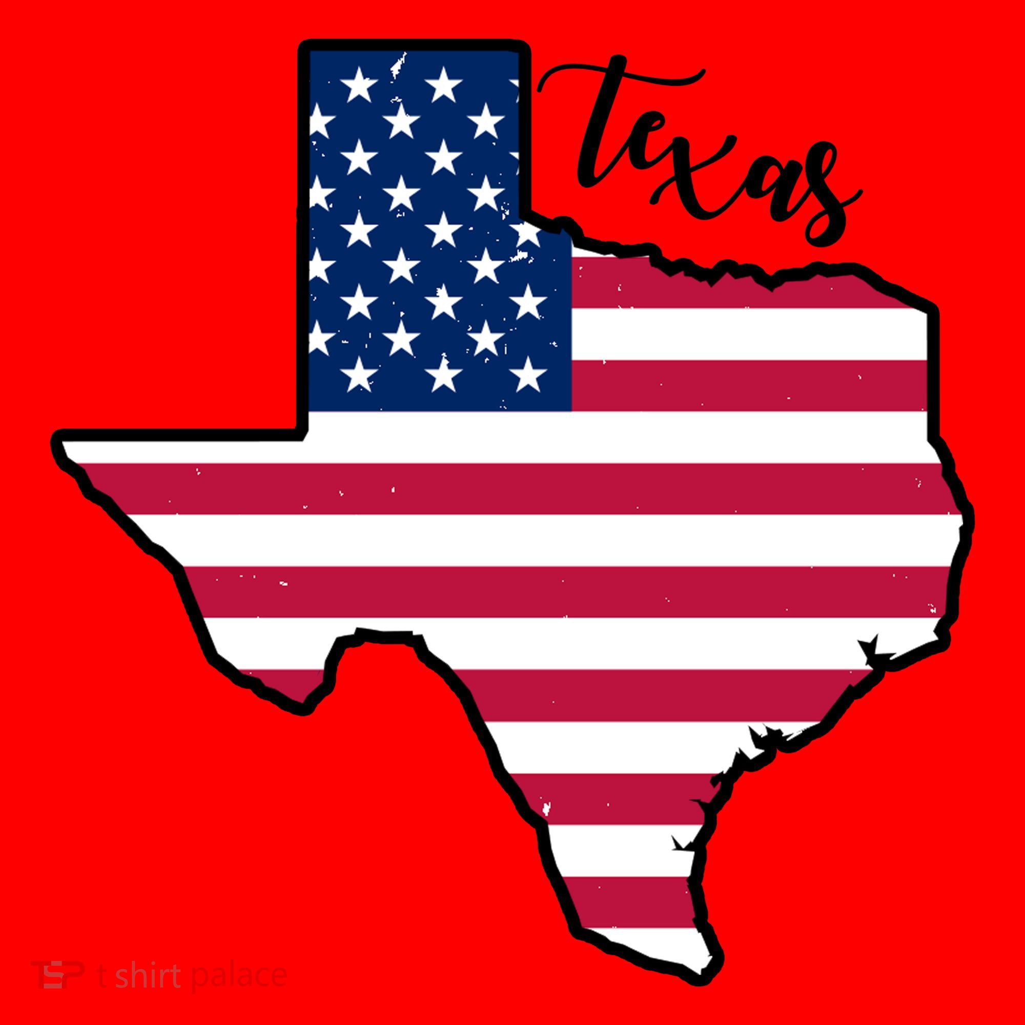 Texas United States Map Santa Hat