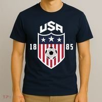 USA Soccer Team 1885 American US Soccer Team Fan T-Shirt thumb 3
