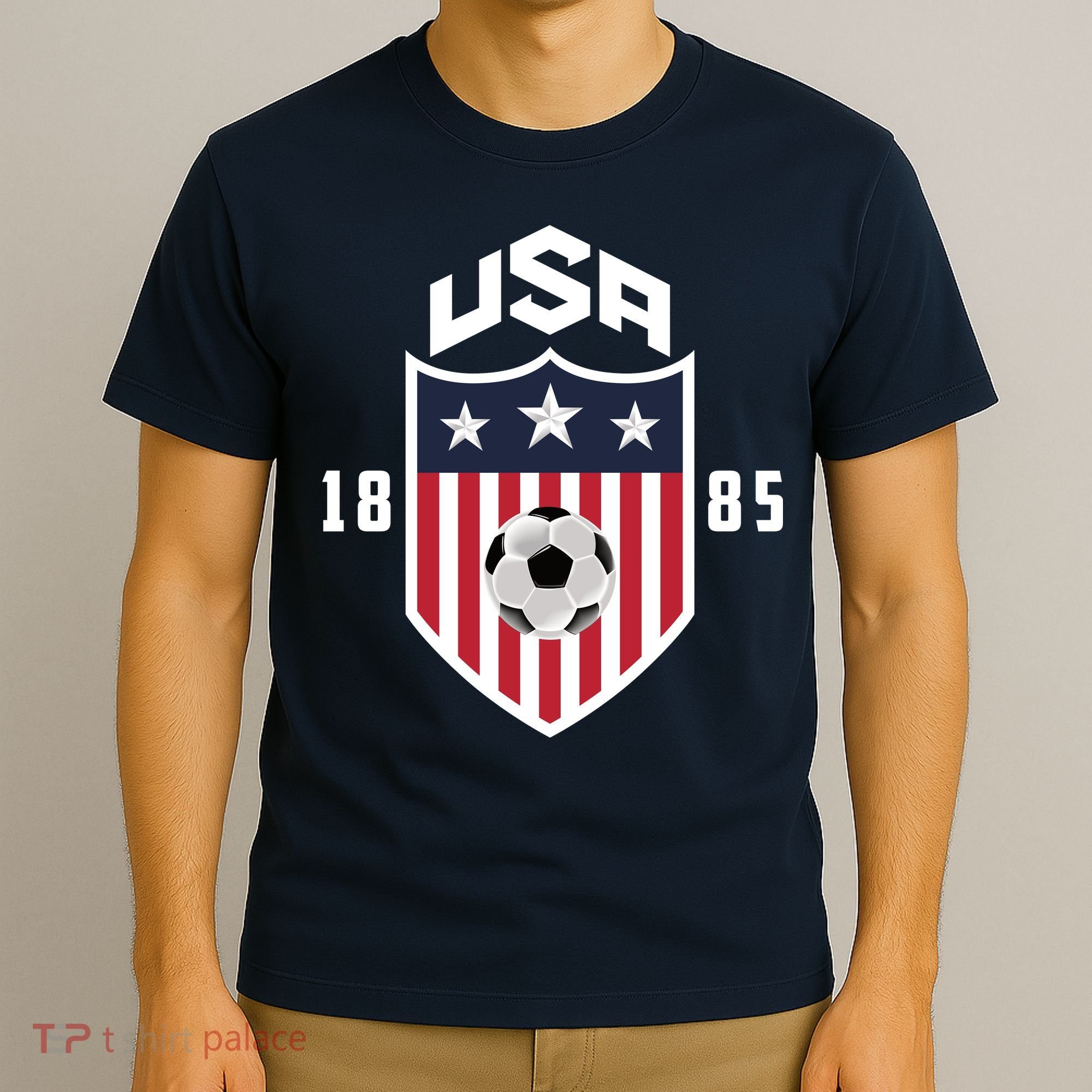 USA Soccer Team 1885 American US Soccer Team Fan T-Shirt