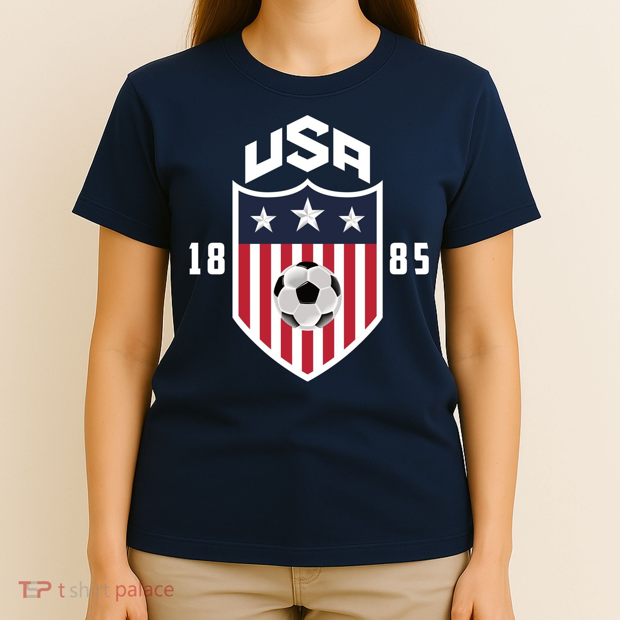 USA Soccer Team 1885 American US Soccer Team Fan T-Shirt