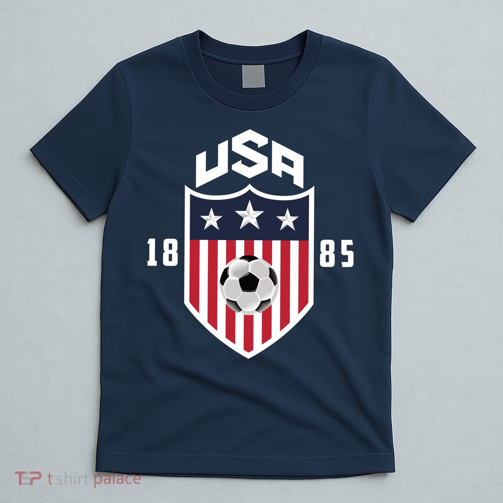 USA Soccer Team 1885 American US Soccer Team Fan T-Shirt