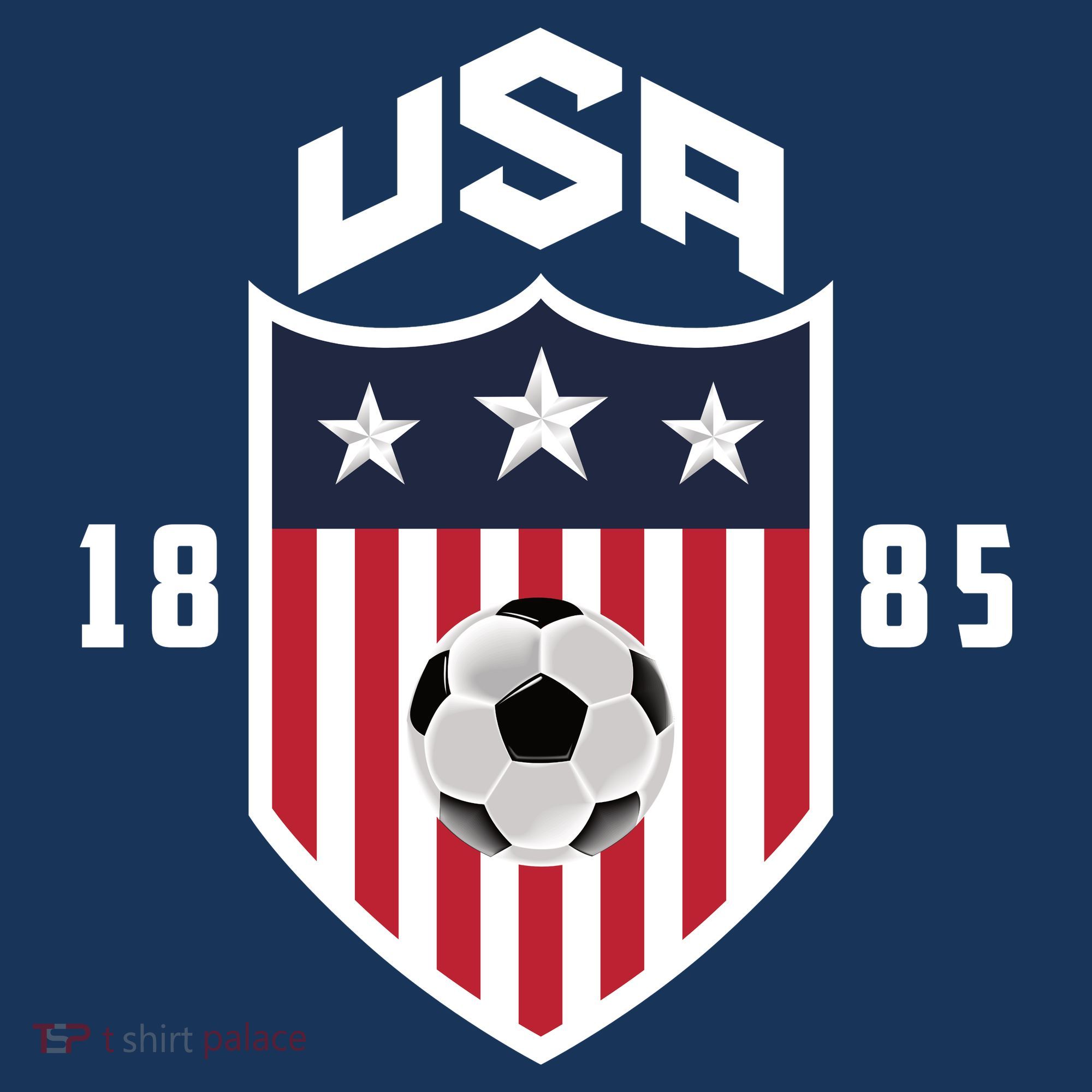 USA Soccer Team 1885 American US Soccer Team Fan Women's Tank Top