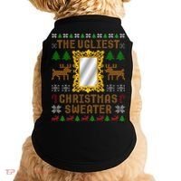 The Ugliest Ugly Christmas Sweater With Mirror Funny Xmas Doggie Tank thumb 0