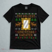 The Ugliest Ugly Christmas Sweater With Mirror Funny Xmas T-Shirt thumb 5