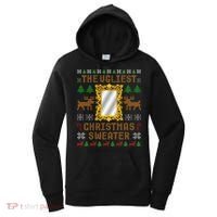 The Ugliest Ugly Christmas Sweater With Mirror Funny Xmas Women's Hoodie thumb 0