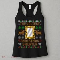 The Ugliest Ugly Christmas Sweater With Mirror Funny Xmas Women's Tank Top thumb 3