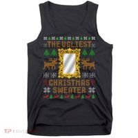 The Ugliest Ugly Christmas Sweater With Mirror Funny Xmas Tank Top thumb 0