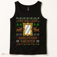 The Ugliest Ugly Christmas Sweater With Mirror Funny Xmas Tank Top thumb 2