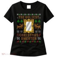 The Ugliest Ugly Christmas Sweater With Mirror Funny Xmas Women's T-Shirt thumb 0