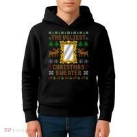 The Ugliest Ugly Christmas Sweater With Mirror Funny Xmas Kids Hoodie thumb 4