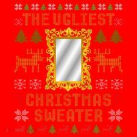 The Ugliest Ugly Christmas Sweater With Mirror Funny Xmas Santa Hat thumb 1