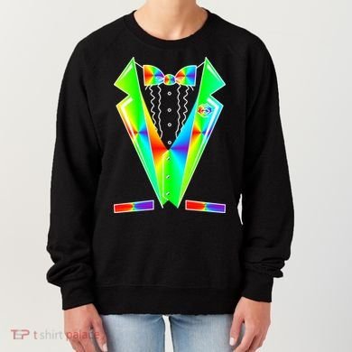 Tux Tuxedo With Pockets Rose Tie Dye Women's Sweatshirt