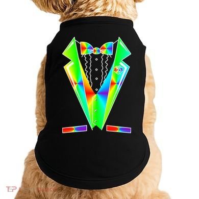 Tux Tuxedo With Pockets Rose Tie Dye Doggie Tank