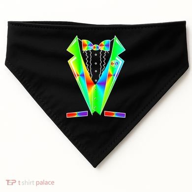 Tux Tuxedo With Pockets Rose Tie Dye USA-Made Doggie Bandana