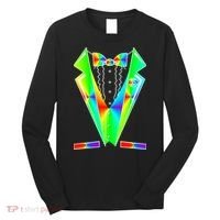 Tux Tuxedo With Pockets Rose Tie Dye Long Sleeve Shirt thumb 0