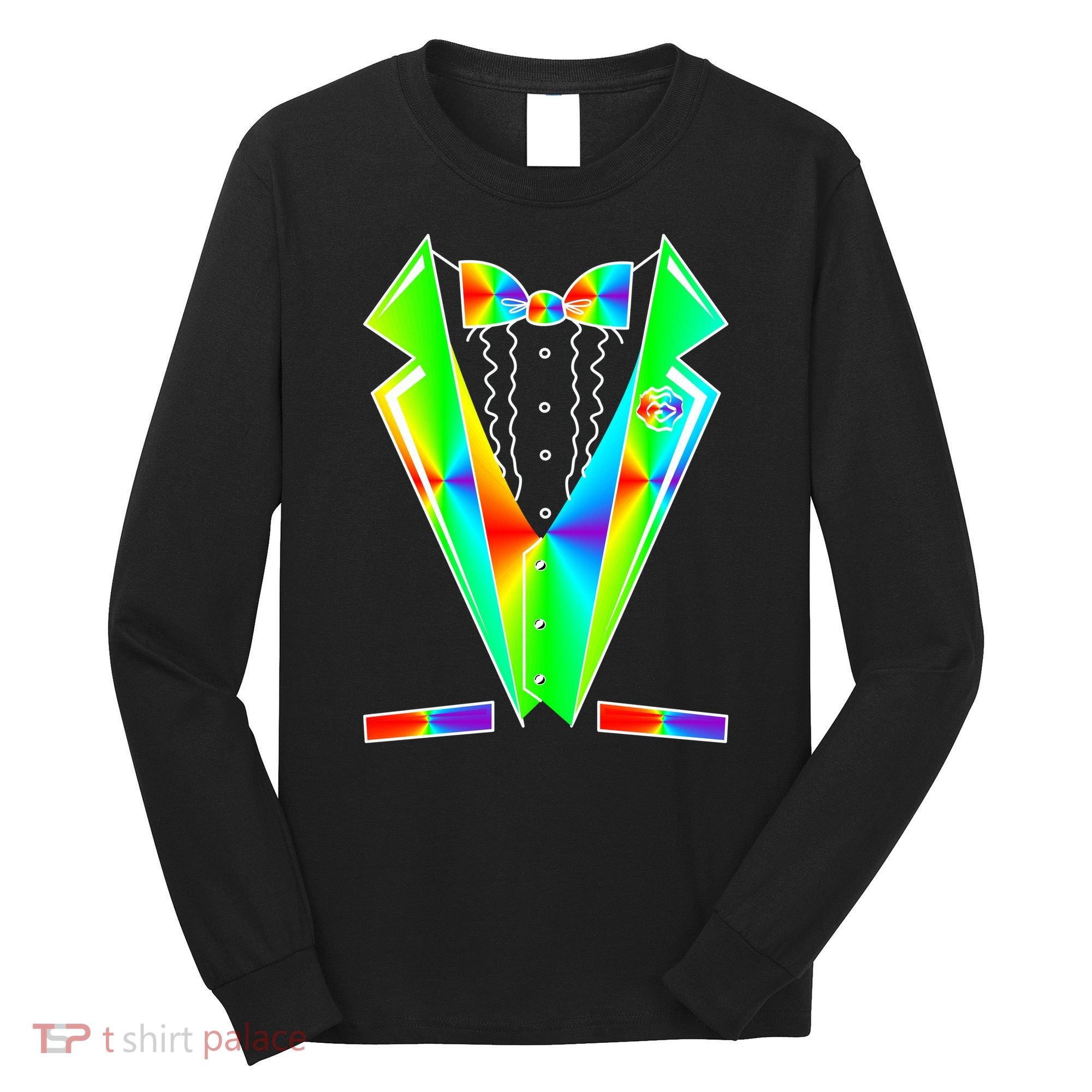 Tux Tuxedo With Pockets Rose Tie Dye Long Sleeve Shirt
