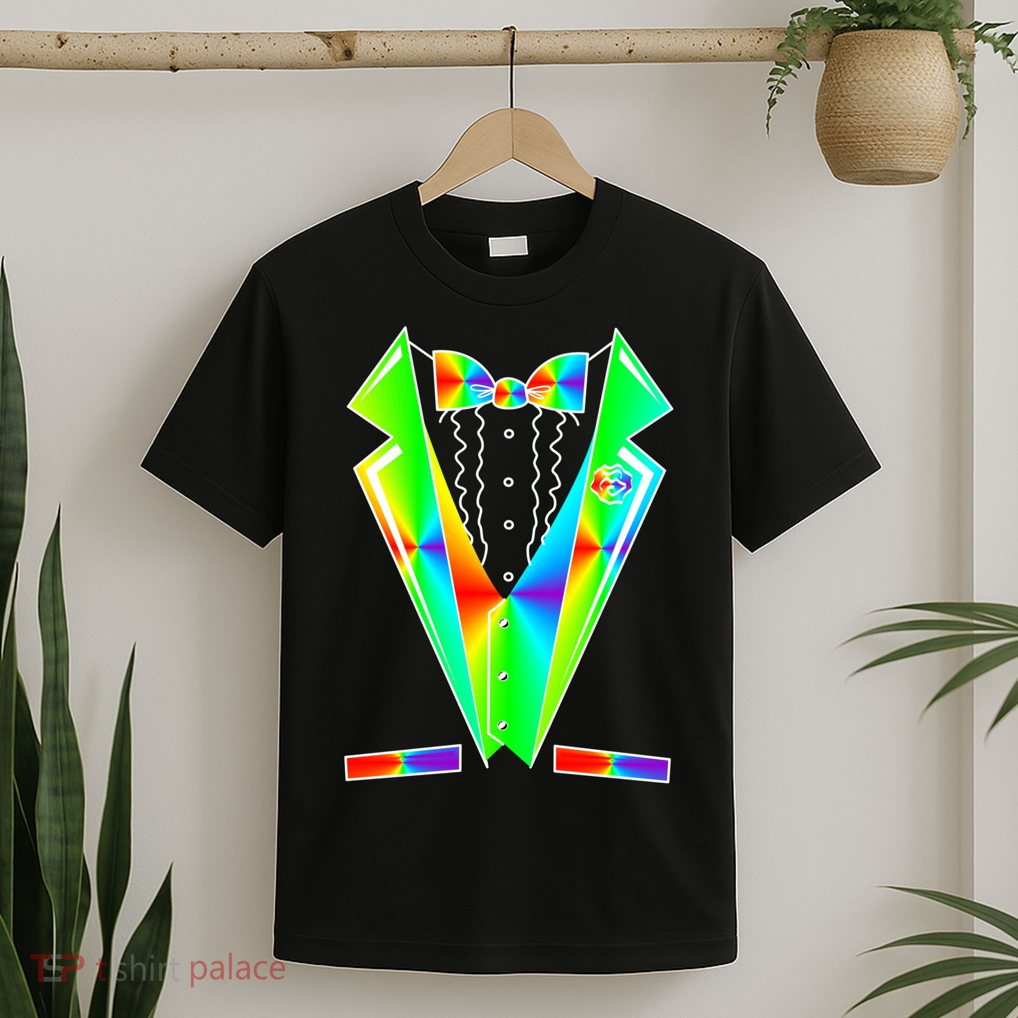Tux Tuxedo With Pockets Rose Tie Dye T-Shirt