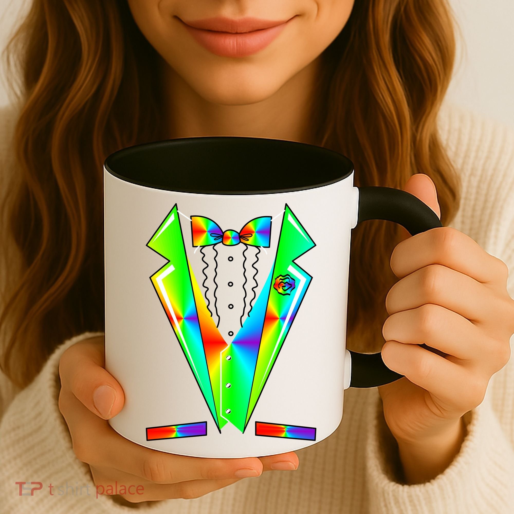 Tux Tuxedo With Pockets Rose Tie Dye Coffee Mug
