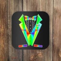 Tux Tuxedo With Pockets Rose Tie Dye Coaster thumb 0
